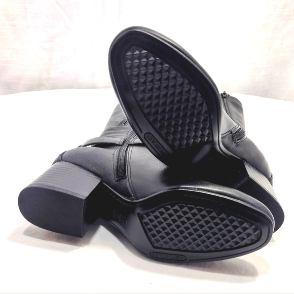 Aerosoles Patience Faux Leather Extended Calf Knee-High Stack Heel Boots - Picture 12 of 15